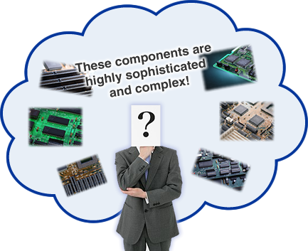 These components are highly sophisticated and complex!